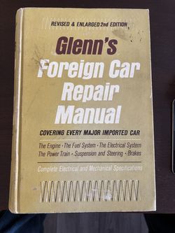 Glenn’s Foreign Car Repair Manual