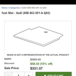 Audi Foot Mat