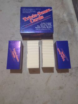 Trivia-Sense Cards for play with Trivial Pursuit or Independent Play