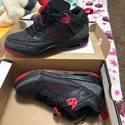 size 5y jordan black and red 