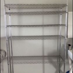 Chrome 4/  Tier Metal Wire Shelves 
