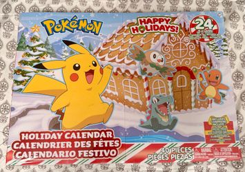 Pokémon 2023 Holiday Advent Calendar 24 Days, 16 Figures & 8 Accessories