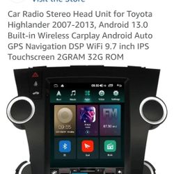 Car Stereo Toyota Highland Er
