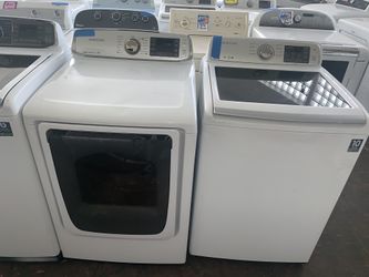 Samsung top load washer and electric dryer set in excellent conditions with 4 months waranty