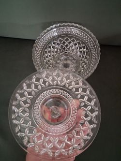 Vintage Anchor Hocking Glass Candy Dish with Lid