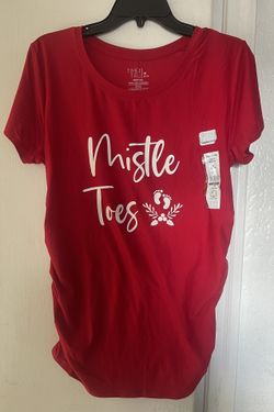 Maternity Christmas Shirt Size Medium New