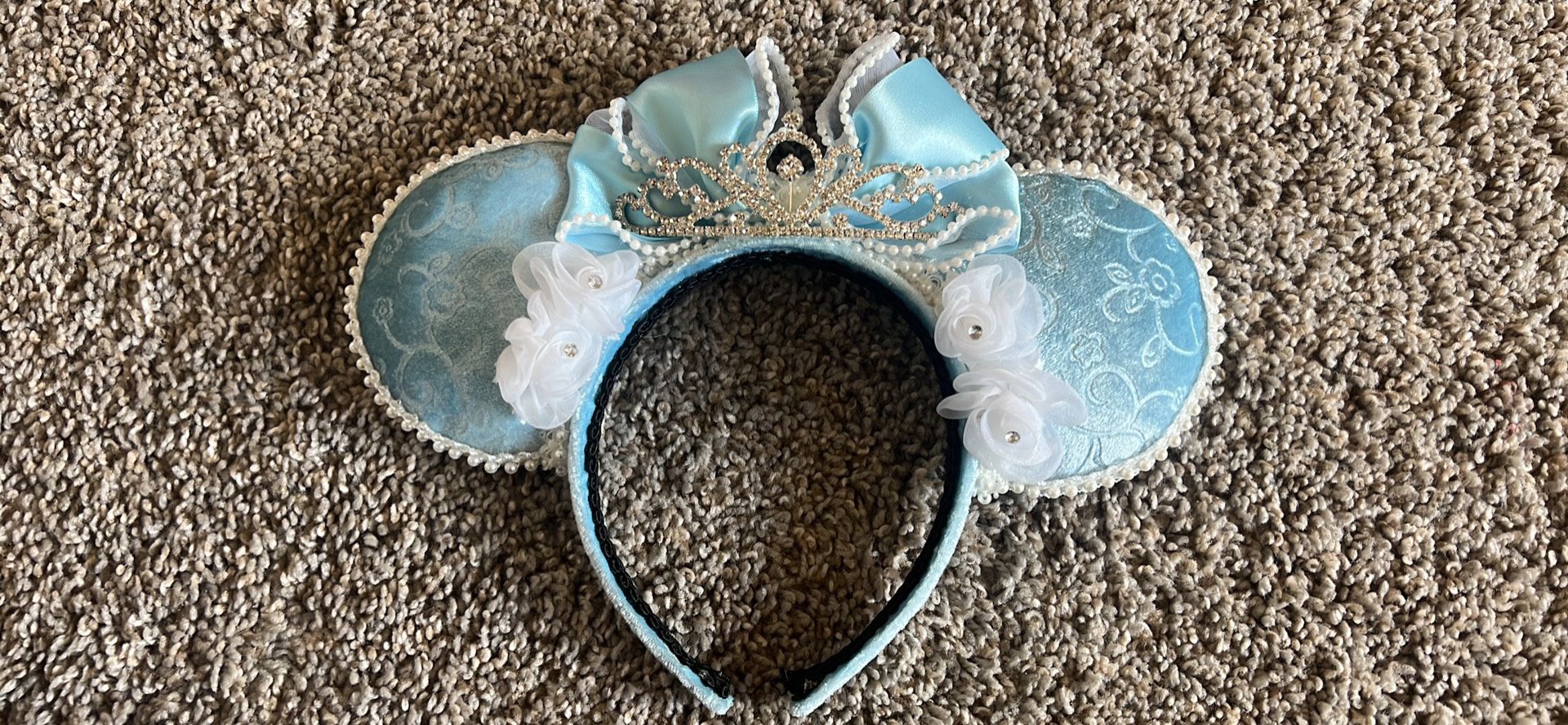 Cinderella Themed Minnie Mouse Ears