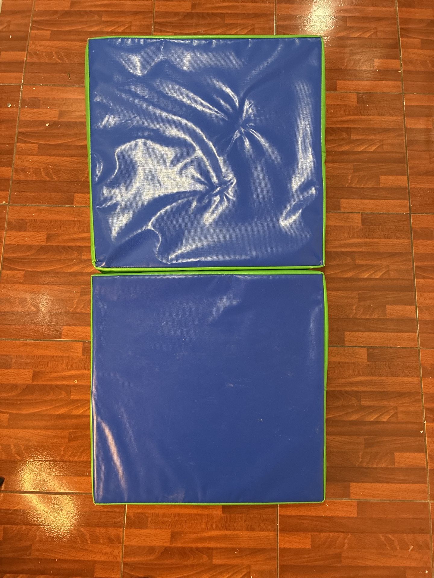 Blue and Green Gymnastics Wedge Mat