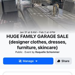 HUGE GARAGE SALE
