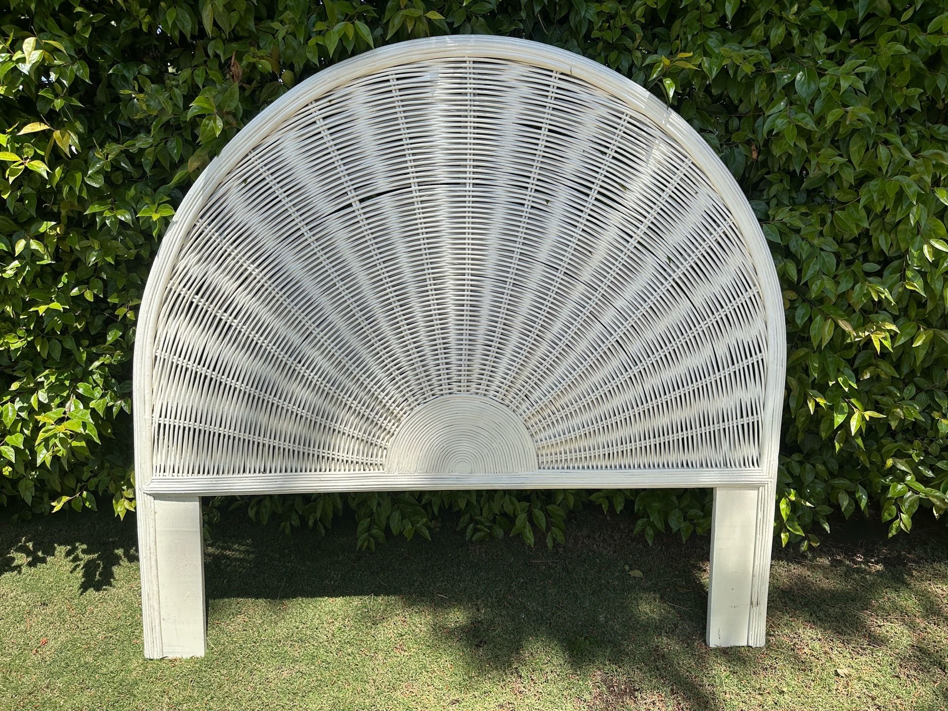 Wicker Headboard Queen Size
