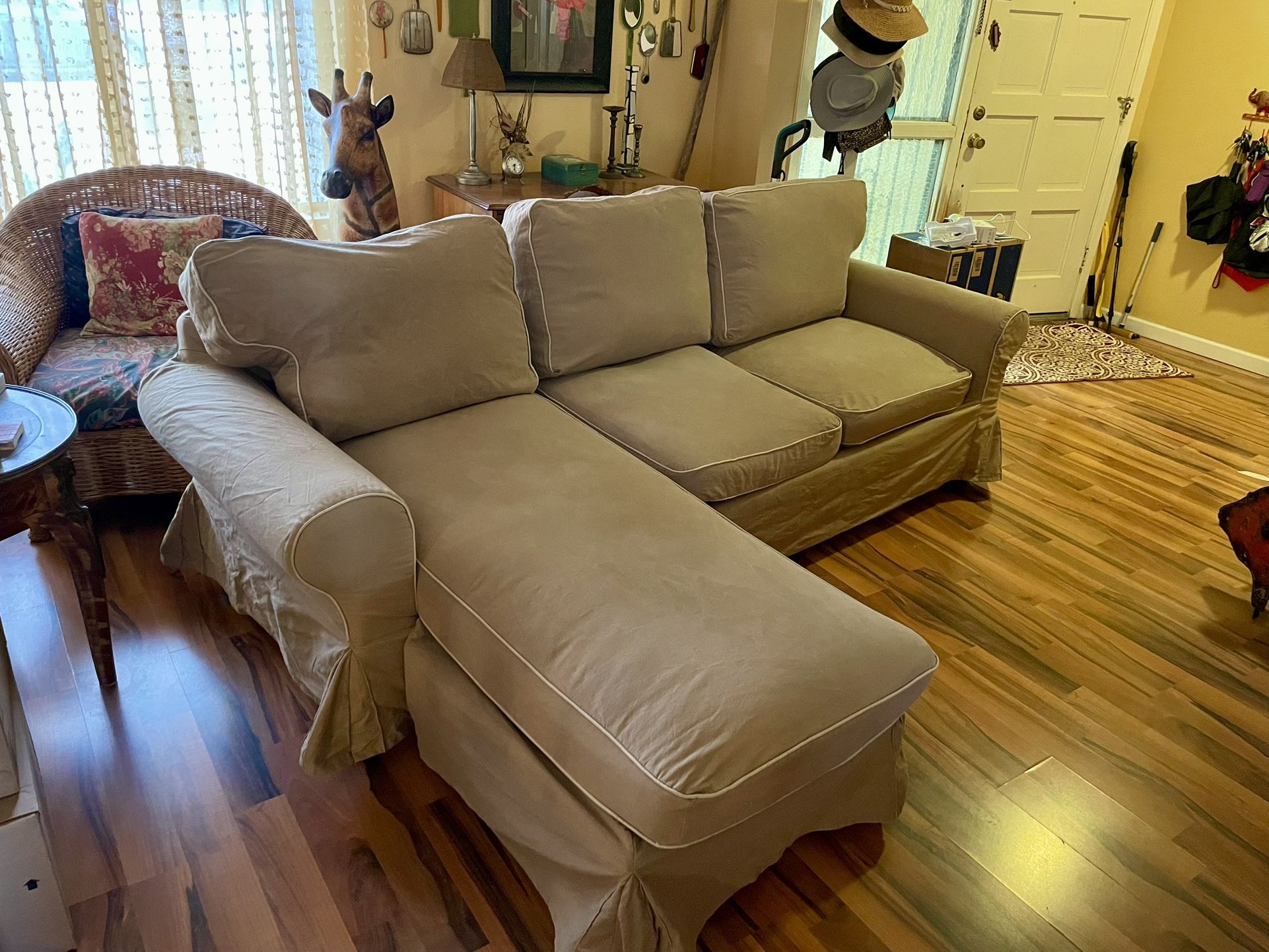 Slipcover Sofa — ALL COVERS REMOVABLE & WASHABLE