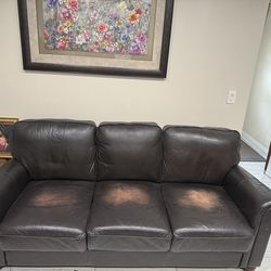 Leather couch