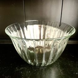 Toscany Collection "Celebration" - 12" Glass Fluted Optic Punch Bowl Salad Bowl
