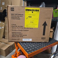 Vissani 6000 Btu Window air conditioner New Out Of Box