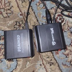 Two Phantom Power Supply (One Brand New) With Wiring