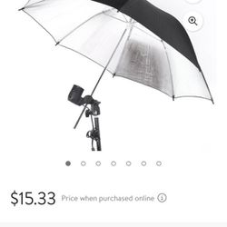 New Andoer  40 inches Studio Photo Strobe Flash Reflector Black Silver and  White Umbrella's 