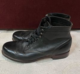 Wolverine 1000 Mile Black Leather Boots Size 10.5