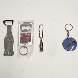 Coca-Cola Collector Keychains and Bottle Openers