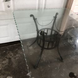 Iron Dining Table With 6 Chairs