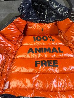 Save The Duck Puffer Jacket Orange and Black
