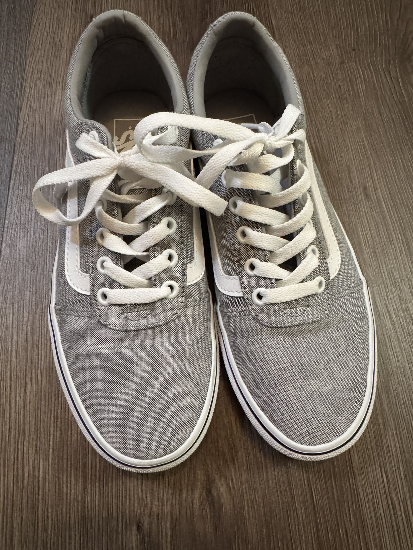 Womens Grey Old Skool Vans 8.5
