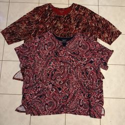 2 Qty- Catherine’s 5xl Women’s Shirts. New. NWT. I Have Others Available Also
