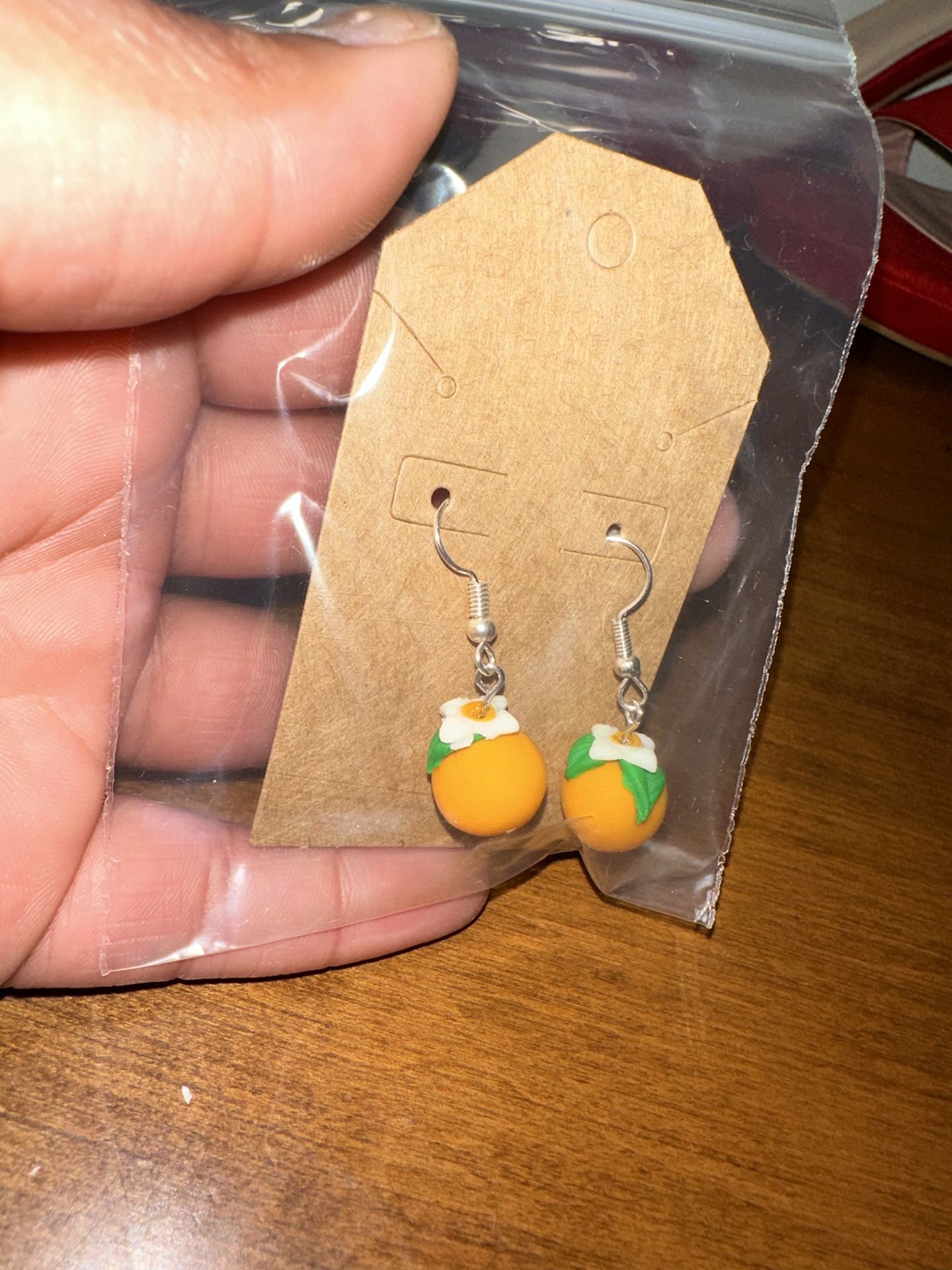 Cute Orange Earrings 