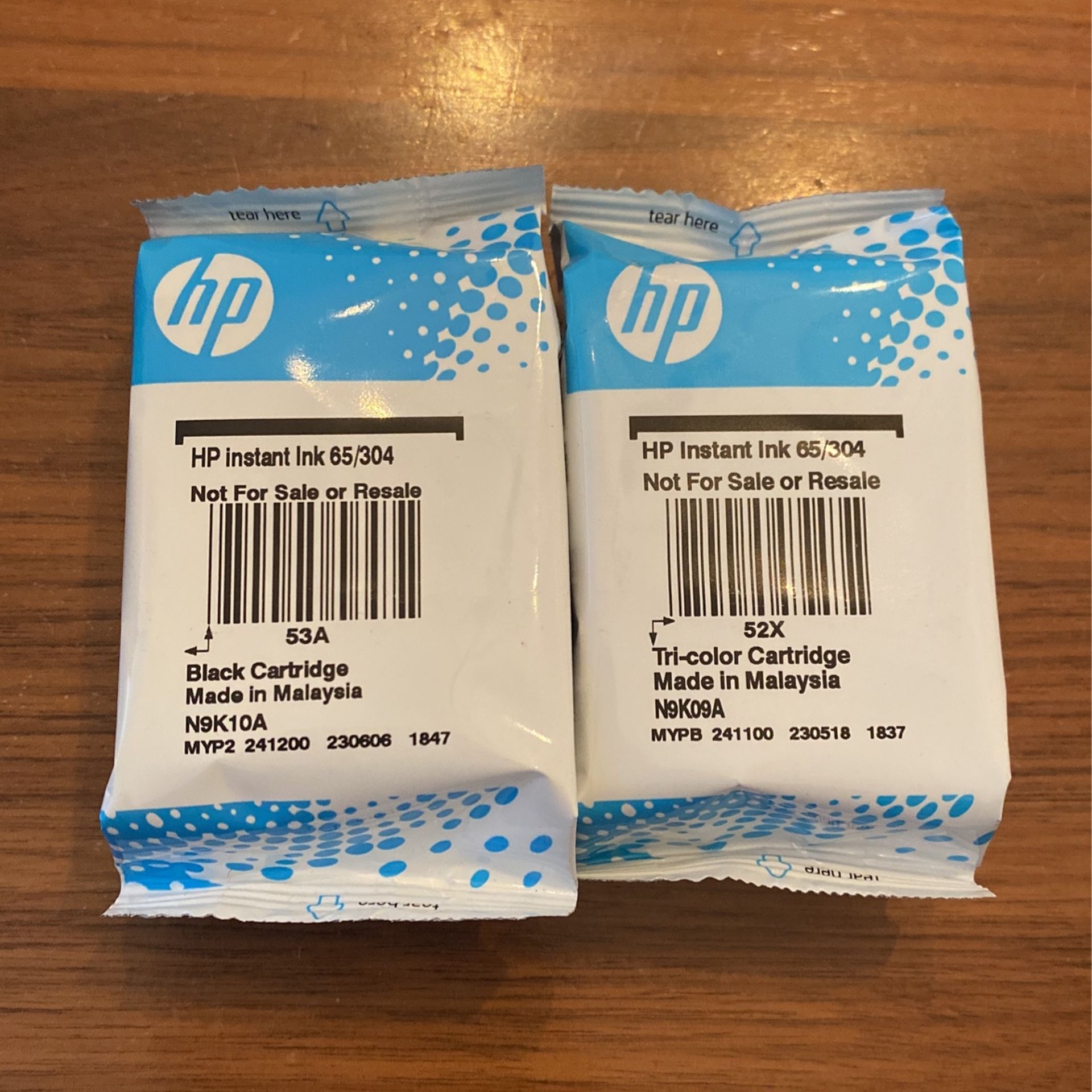 Hp Instant Ink 65/304 Ink Black & Tricolor