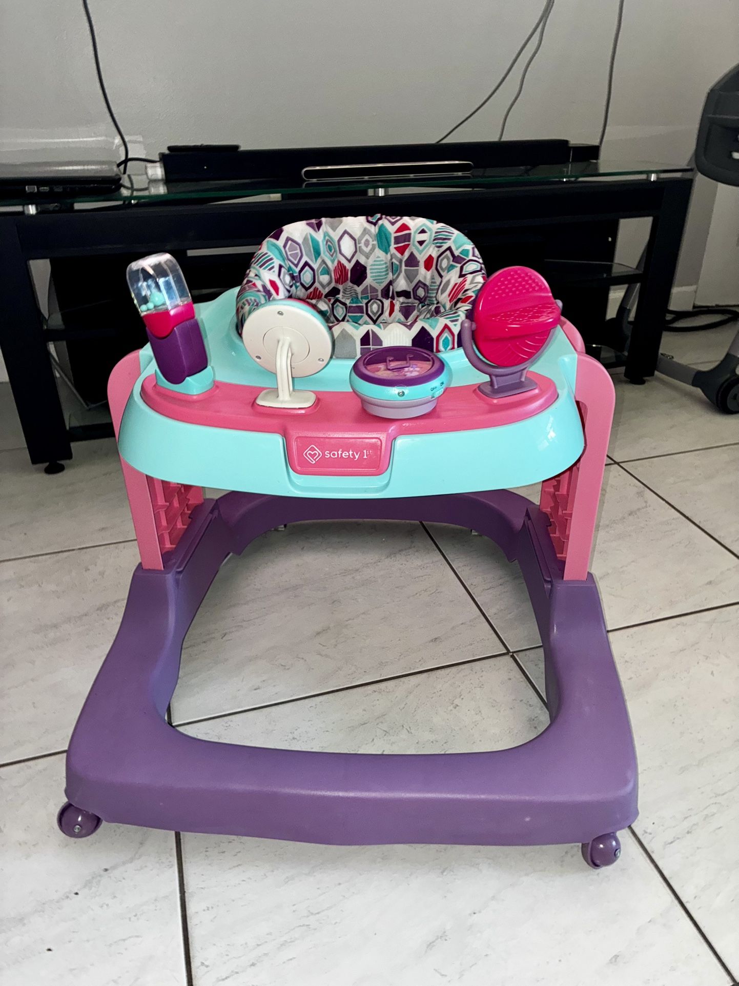 Baby Girl Walker Purple And Pink