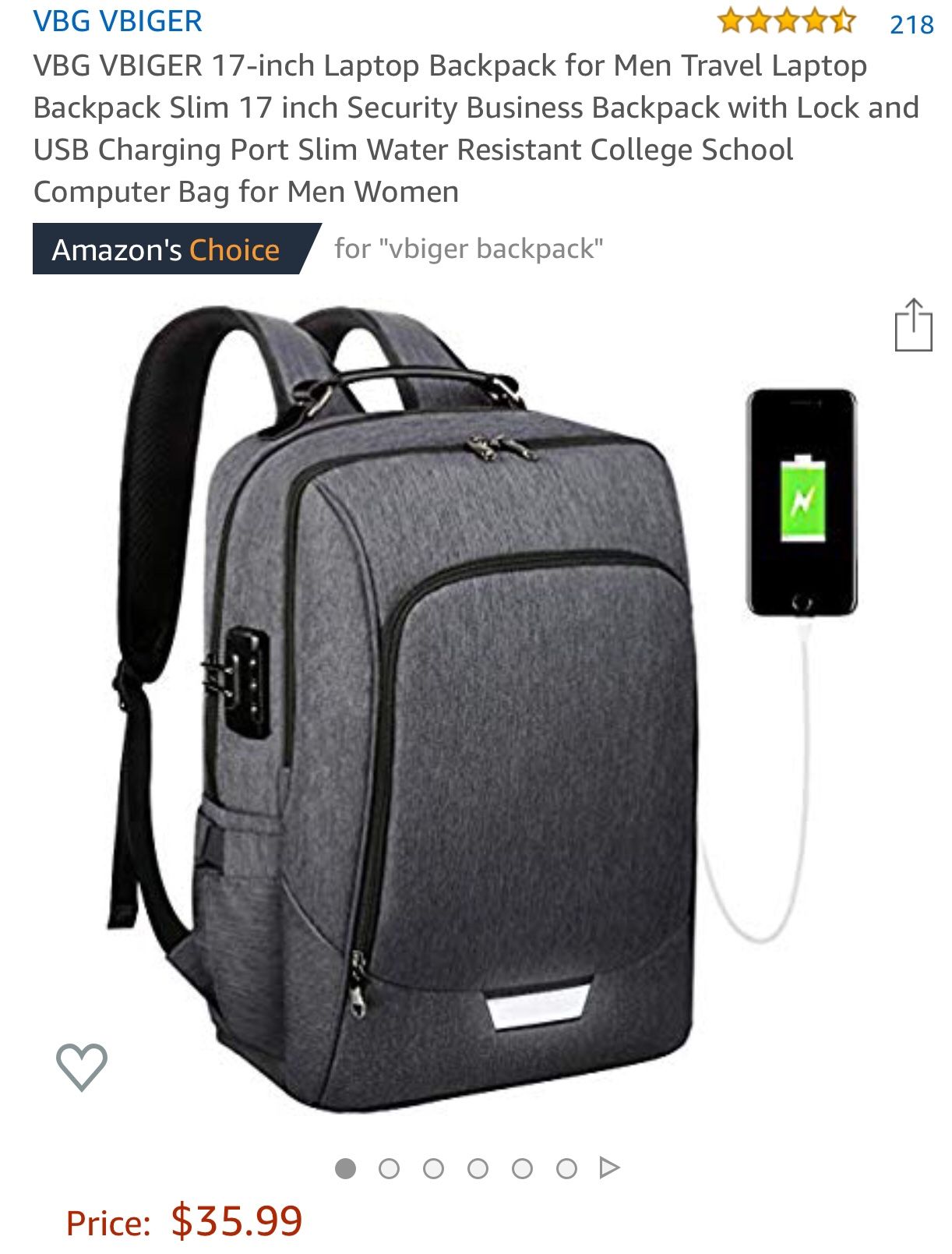 business hiking travel laptop backpack