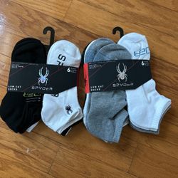 NWT Spyder men's low cut socks 12 pairs 