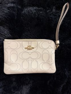 Coach Signature Wristlet Clutch