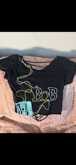B.O.B. Cute frayed music shirt 