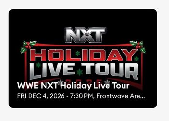 Nxt holiday live tour DEC 4th READ DESCRIPTION
