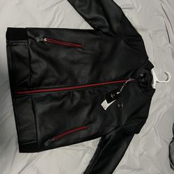 TF Collections Leather Jacket Size S