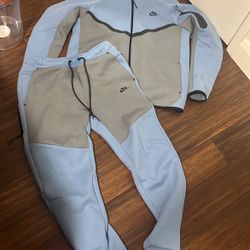 Blue And Grey Nike Tech Set 
