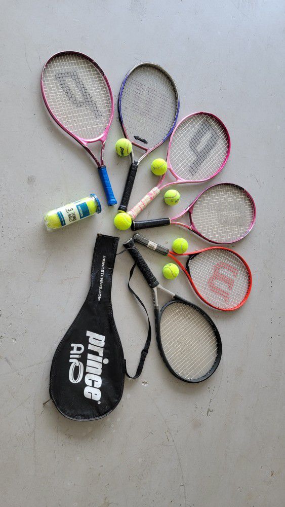 6 Tennis Rackets with 9 Tennis Balls.
Price is for all together!
Location: SW Cape Coral, near Farmer Joe's. 