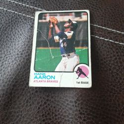 Hank Aaron 1973 Topps Baseball Card 