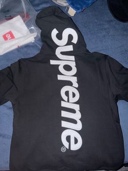 Supreme Black Hoodie Large Back Logo
