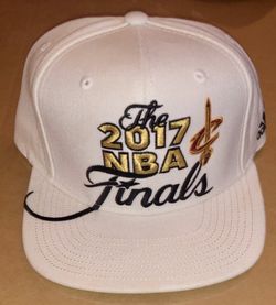 White Cavs Locker Room NBA Finals Hat 2017