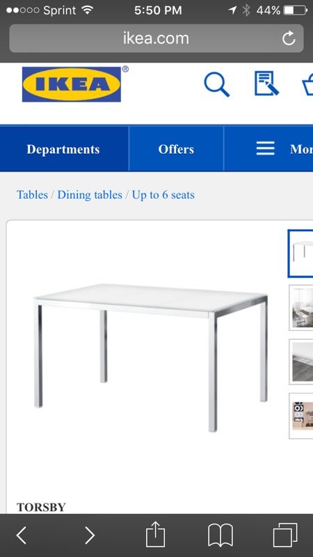 IKEA Torsby table 71" x 33 1/2"