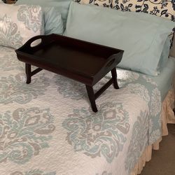 Collapsible Bed Breakfast Tray - Solid Wood