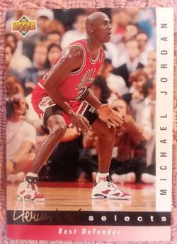 Michael Jordan's Upper Deck Best Defender Card