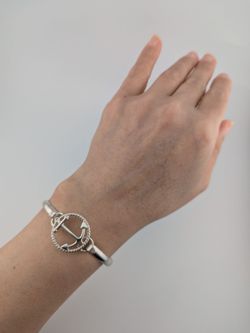 ⚓Lestage Sterling Silver Nautical Anchor Bracelet — 7"