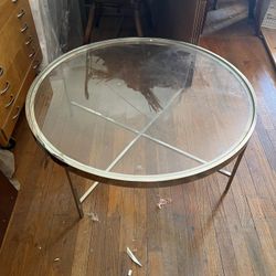 Glass, Circular Coffee Table