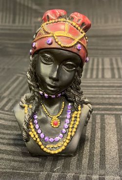 African Lady Bust 5 in