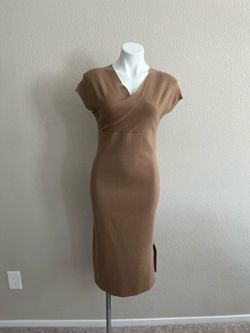 Tan Sweater Dress