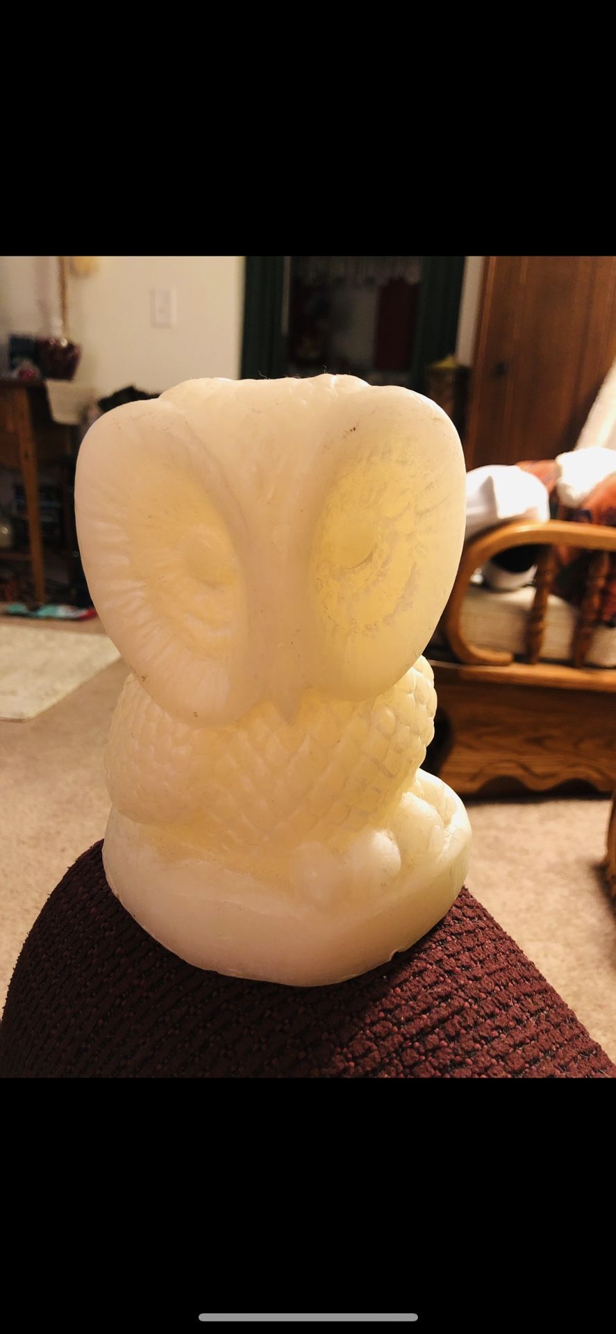 Large Owl Candle