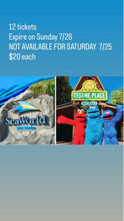 SeaWorld/Sesame Tickets
