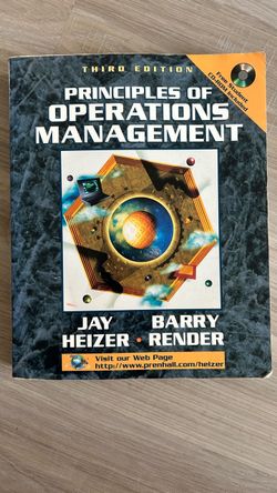 Principles of Operations Management Third Edition